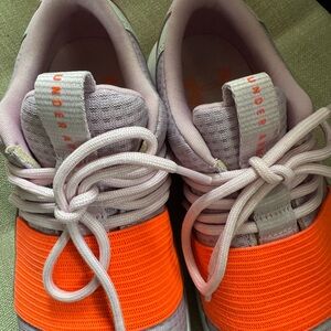 Under Armour Kids' Vibrant Orange and Lavender Sneakers